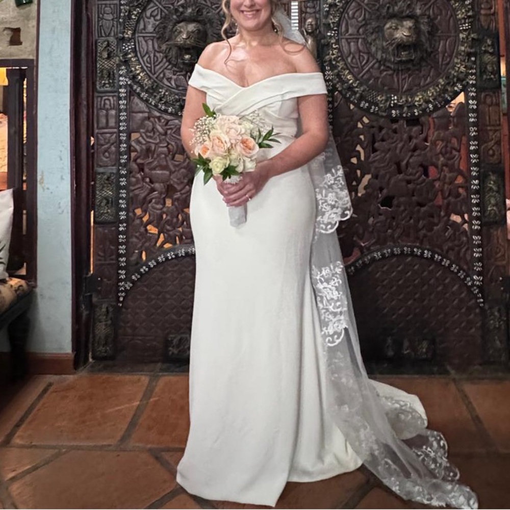 BHLDN Theia Blake Wedding Dress Off the Shoulder